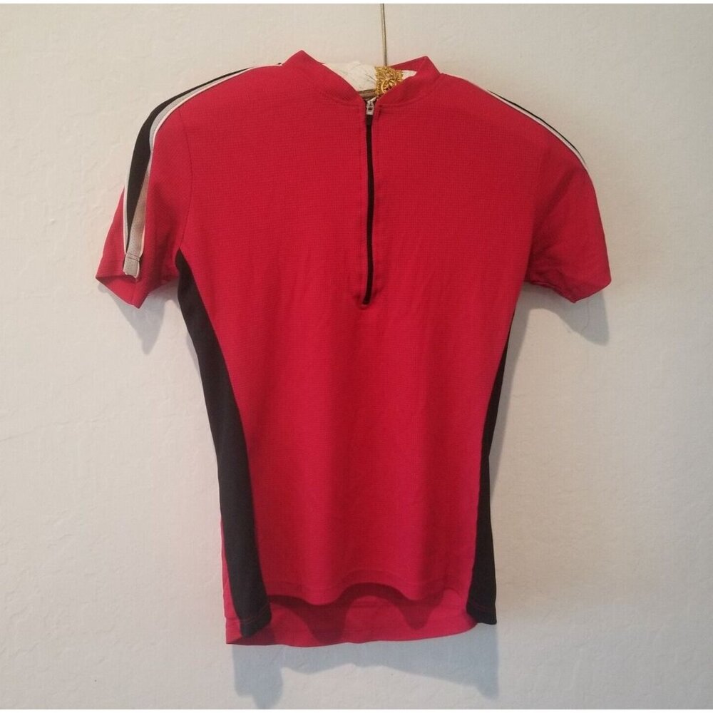 Bellwether Cyclewear Womens Cycling Jersey Top Half-Zip Short Sleeve Medium Red